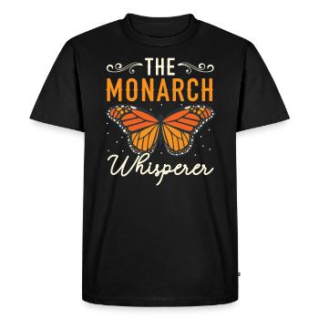 Le monarque Butterfly Insect Bug Hunter - T-shirt Premium bio Homme - noir - Devant - Nico (187cm)