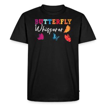 Butterfly Whisperer Entomologie Entomologiste des insectes - T-shirt Premium bio Homme - noir - Devant - Nico (187cm)