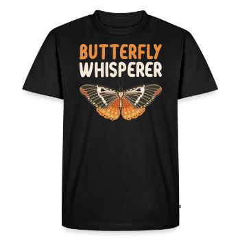 Butterfly Whisperer Entomologie Entomologiste des insectes - T-shirt Premium bio Homme - noir - Devant - Nico (187cm)