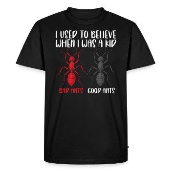 Fourmi Whisperer Insect Lover Entomologie Entomologiste - T-shirt Premium bio Homme - noir - Devant - Nico (187cm)