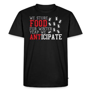 We Anticipate Insect Entomology Entomologist Ant - Men's Premium Organic T-Shirt - black - Front - Nico (187cm)