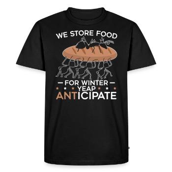 We Anticipate Insect Entomology Entomologist Ant - Men's Premium Organic T-Shirt - black - Front - Nico (187cm)
