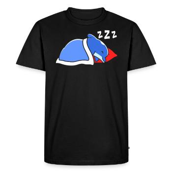 Dolphin Lover Marine Biology Underwater Animal - Men's Premium Organic T-Shirt - black - Front - Nico (187cm)