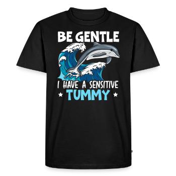 Dolphin Lover Marine Biology Animal sous-marin - T-shirt Premium bio Homme - noir - Devant - Nico (187cm)