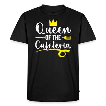 Reine de la cafétéria ouvrière Lady Cook Lunch Lady - T-shirt Premium bio Homme - noir - Devant - Nico (187cm)