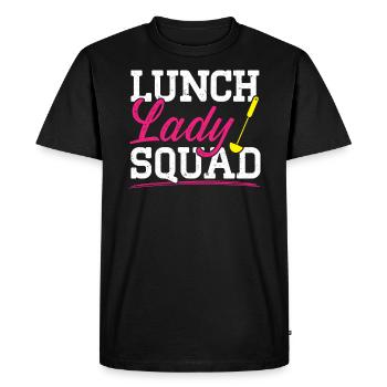 Cafeteria Worker Dinner Lady Cook Lunch Lady Squad - Men's Premium Organic T-Shirt - black - Front - Nico (187cm)