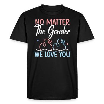No Matter The Gender We Love You Gender Reveal - Men's Premium Organic T-Shirt - black - Front - Nico (187cm)