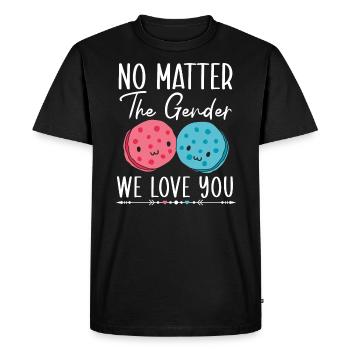 No Matter The Gender We Love You Gender Reveal - Men's Premium Organic T-Shirt - black - Front - Nico (187cm)