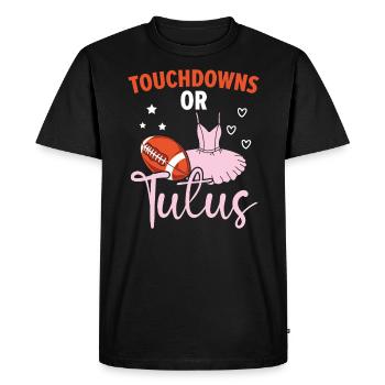 Touchdowns Ou Tutus Grossesse Sexe Révéler - T-shirt Premium bio Homme - noir - Devant - Nico (187cm)