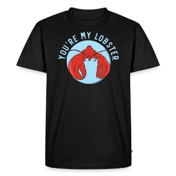 Tu es mon homard mangeur d’écrevisses Fruits de mer Homard - T-shirt Premium bio Homme - noir - Devant - Nico (187cm)