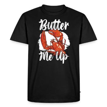 Butter Me Up Crawfish Eater Seafood Lobster Lover - T-shirt Premium bio Homme - noir - Devant - Nico (187cm)