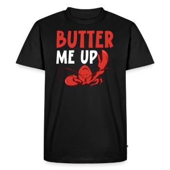 Butter Me Up Crawfish Eater Seafood Lobster Lover - T-shirt Premium bio Homme - noir - Devant - Nico (187cm)