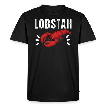 Lobstah Crawfish Eater Seafood Lobster Lover - T-shirt Premium bio Homme - noir - Devant - Nico (187cm)