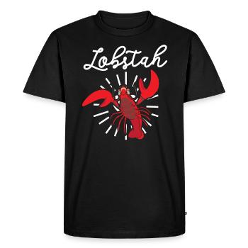 Lobstah Crawfish Eater Seafood Lobster Lover - T-shirt Premium bio Homme - noir - Devant - Nico (187cm)
