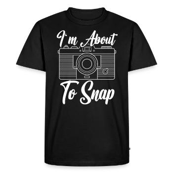 Je suis sur le point de prendre des photos Photographe d’appareil photo - T-shirt Premium bio Homme - noir - Devant - Nico (187cm)