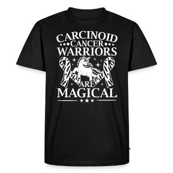 Les guerriers du cancer carcinoïde sont des licornes magiques - T-shirt Premium bio Homme - noir - Devant - Nico (187cm)