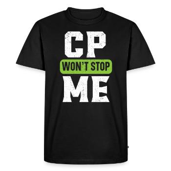 Ruban de sensibilisation à la paralysie cérébrale Le CP ne m’arrêtera pas - T-shirt Premium bio Homme - noir - Devant - Nico (187cm)