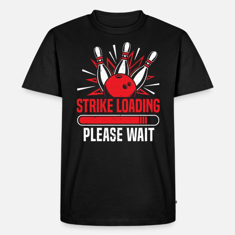 Strike Loading Bowling - Männer Premium Bio T-Shirt - Schwarz