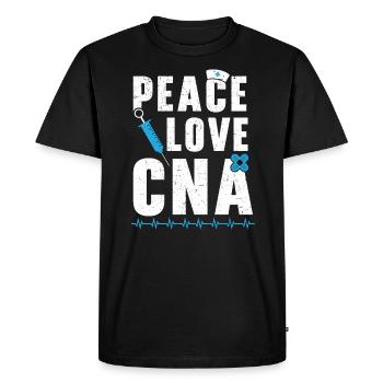 Certified Nursing Assistant Medical Worker CNA - Men's Premium Organic T-Shirt - black - Front - Nico (187cm)