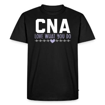 Certified Nursing Assistant Medical Worker CNA - Men's Premium Organic T-Shirt - black - Front - Nico (187cm)