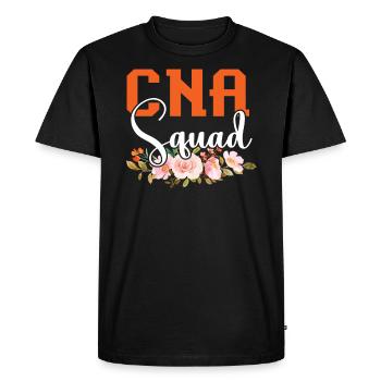 Certified Nursing Assistant Medical CNA Squad - Men's Premium Organic T-Shirt - black - Front - Nico (187cm)