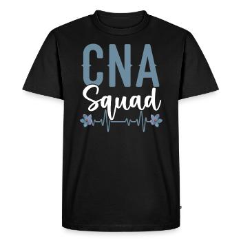Certified Nursing Assistant Medical CNA Squad - Men's Premium Organic T-Shirt - black - Front - Nico (187cm)