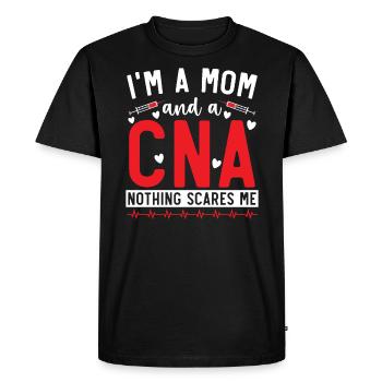 CNA Nurse Mommy Essential Hero Nursing Mothers Day - Men's Premium Organic T-Shirt - black - Front - Nico (187cm)