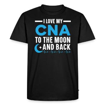 Certified Nursing Assistant Medical Worker CNA - Men's Premium Organic T-Shirt - black - Front - Nico (187cm)