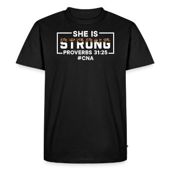 Certified Nursing Assistant Medical Worker CNA - Men's Premium Organic T-Shirt - black - Front - Nico (187cm)