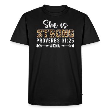 Certified Nursing Assistant Medical Worker CNA - Men's Premium Organic T-Shirt - black - Front - Nico (187cm)