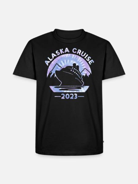Alaska Cruise 2023 Slipsefarvetryk Familierejser - Herre Premium økologisk T-shirt - sort