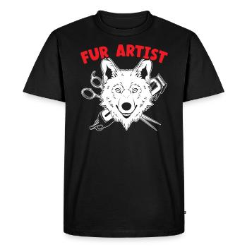 Pet Groomer Animal Stylist Animal Salon Artiste de fourrure - T-shirt Premium bio Homme - noir - Devant - Nico (187cm)