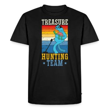 Équipe de chasse au trésor du détecteur de métaux creusant - T-shirt Premium bio Homme - noir - Devant - Nico (187cm)
