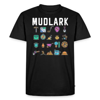 Mudlark Metal Detectorist Chasse au trésor - T-shirt Premium bio Homme - noir - Devant - Nico (187cm)