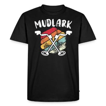 Mudlark Metal Detectorist Chasse au trésor - T-shirt Premium bio Homme - noir - Devant - Nico (187cm)