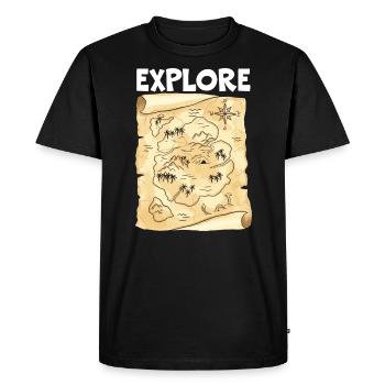 Digging Metal Detectorist Treasure Hunting Lover - Men's Premium Organic T-Shirt - black - Front - Nico (187cm)