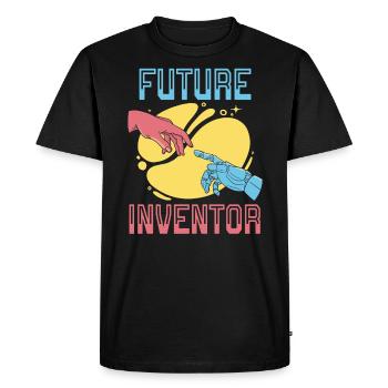 Future Inventor AI Artificial Intelligence Robot - Men's Premium Organic T-Shirt - black - Front - Nico (187cm)