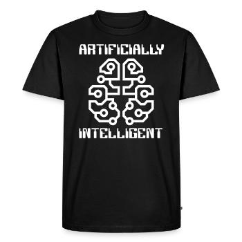 Artificially Intelligent Artificial Intelligence - Men's Premium Organic T-Shirt - black - Front - Nico (187cm)