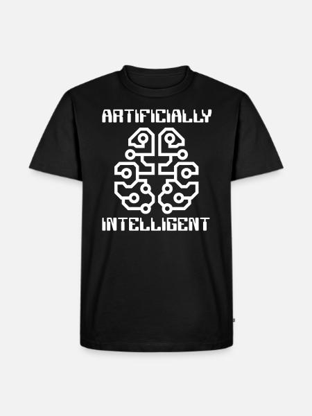 Artificially Intelligent Artificial Intelligence - Men's Premium Organic T-Shirt - black