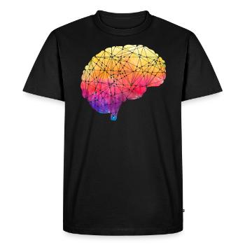 Deep Learning AI Artificial Intelligence Robotics - Men's Premium Organic T-Shirt - black - Front - Nico (187cm)