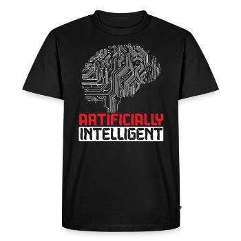 Artificially Intelligent Artificial Intelligence - Men's Premium Organic T-Shirt - black - Front - Nico (187cm)