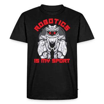 Deep Learning AI Artificial Intelligence Robotics - Men's Premium Organic T-Shirt - black - Front - Nico (187cm)