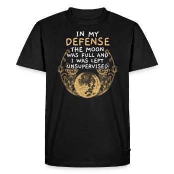 Full Moon Astrology Astronomy Eclipse Moon Phase - Men's Premium Organic T-Shirt - black - Front - Nico (187cm)