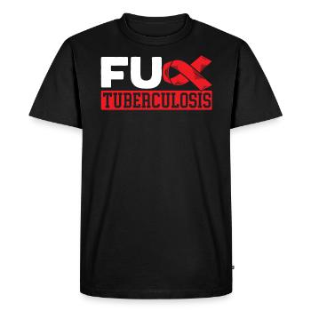 Tuberculosis Warrior Tuberculosis Awareness - Men's Premium Organic T-Shirt - black - Front - Nico (187cm)