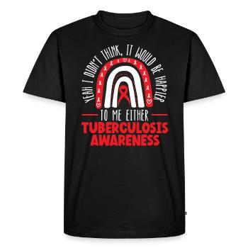 Tuberculosis Warrior Tuberculosis Awareness - Men's Premium Organic T-Shirt - black - Front - Nico (187cm)