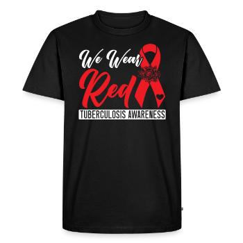 Tuberculosis Warrior Tuberculosis Awareness - Men's Premium Organic T-Shirt - black - Front - Nico (187cm)