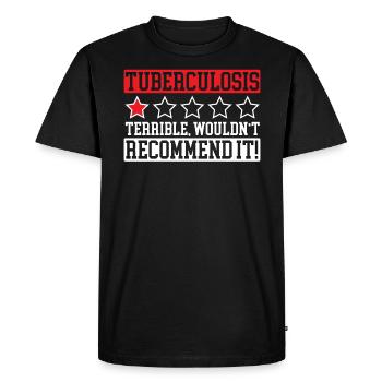 Tuberculosis Warrior Tuberculosis Awareness - Men's Premium Organic T-Shirt - black - Front - Nico (187cm)