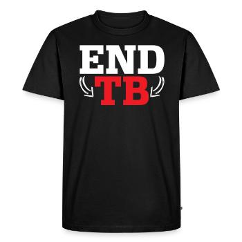 End TB Tuberculosis Warrior Tuberculosis Awareness - Men's Premium Organic T-Shirt - black - Front - Nico (187cm)