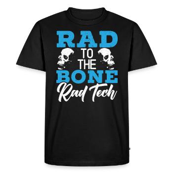Rad To The Bone Rad Tech Radiologue Radiologue - T-shirt Premium bio Homme - noir - Devant - Nico (187cm)