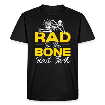Rad To The Bone Rad Tech Radiologue Radiologue - T-shirt Premium bio Homme - noir - Devant - Nico (187cm)